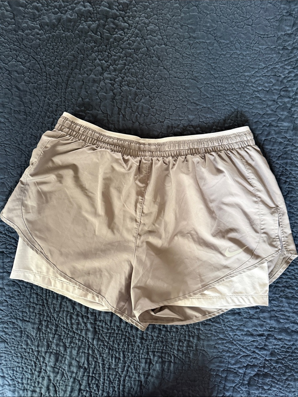 Nike Taupe Athletic Running Shorts